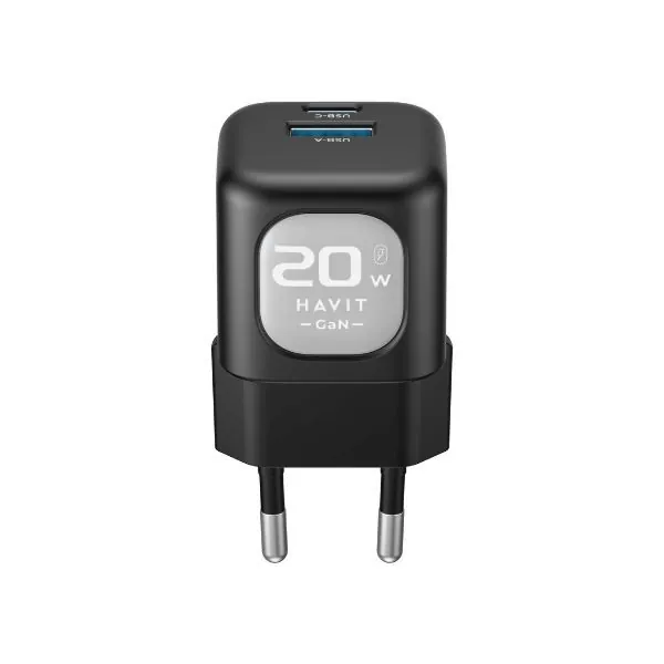 شاحن جداري - 20 واط Havit UC220 20W GaN Travel Charger — 3