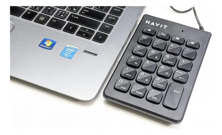 لوحة أرقام هافيت سلكية بمنفذ ‎USB‎ HAVIT KB223 USB Numeric Keypad – 23 Keys — 2