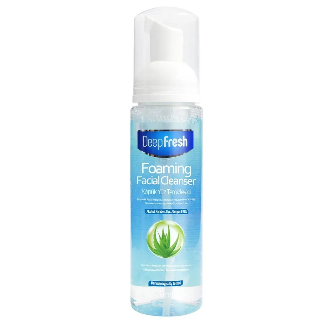 ديب فريش غسول رغوي للوجه بالألوفيرا 200 مل DeepFresh Foaming Facial Cleanser (Aloe Vera) 200 ml