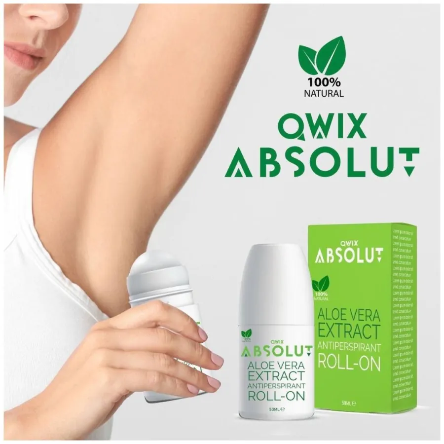مزيل عرق رول أون ألوفيرا من أويكس أبسولوت OWIX ABSOLUT Aloe Vera Extract Antiperspirant Roll-On 50ml