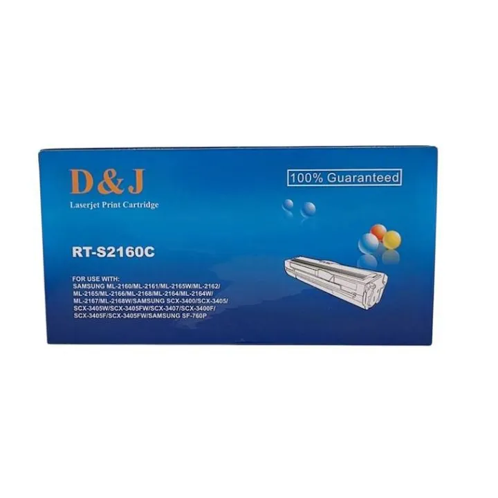 كارتج حبر ليزري D&amp;J (موديل RT-S2160C) متوافق مع طابعات سامسونج D&amp;J Laserjet Print Cartridge RT-S2160C – Compatible with Samsung Printers