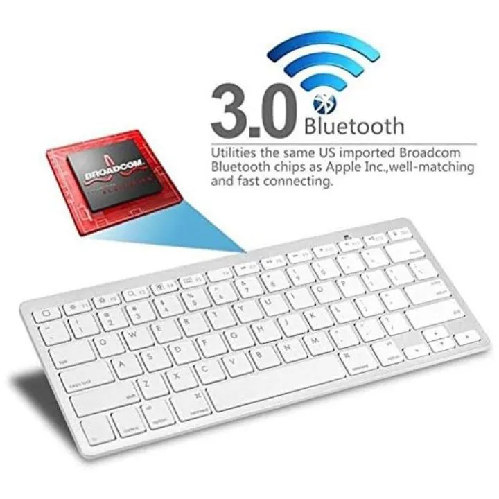 كيبورد لاسلكي بلوتوث نحيف NB2610 Ultra Slim Mini Bluetooth Wireless Keyboard NB2610 — 2