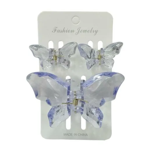 سيت مشبك شعر - فراشة 3 قطع Hair Clips 3 Pcs Set — 3
