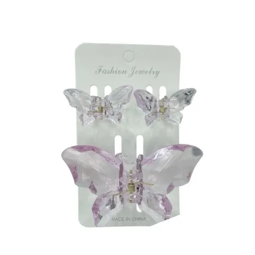 سيت مشبك شعر - فراشة 3 قطع Hair Clips 3 Pcs Set — 5