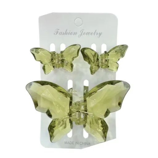سيت مشبك شعر - فراشة 3 قطع Hair Clips 3 Pcs Set — 4