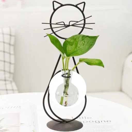دورق نبات منضدي Plant Terrarium Set Display Glass Tabletop — 3