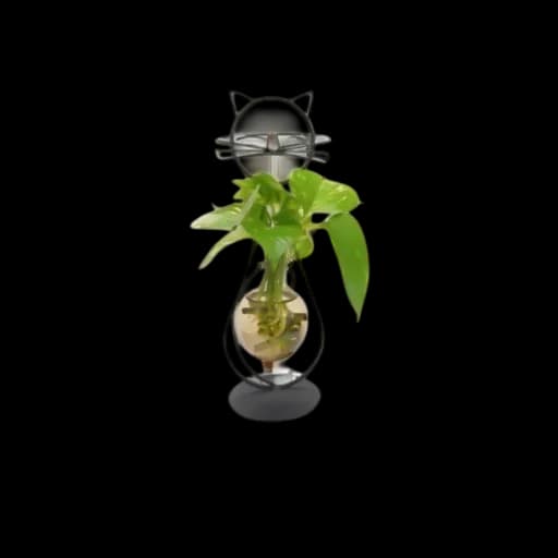 دورق نبات منضدي Plant Terrarium Set Display Glass Tabletop — 4