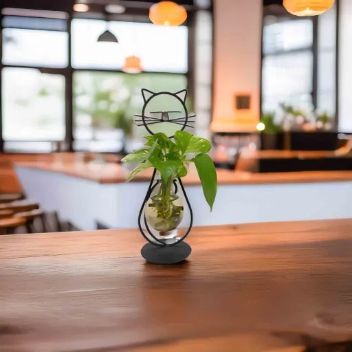 دورق نبات منضدي Plant Terrarium Set Display Glass Tabletop — 2