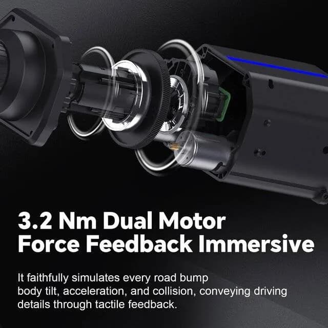 عجلة قيادة ألعاب PXN V99 مع دواسات وناقل حركة PXN V99 Steering Wheel — 3