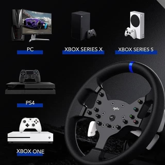 عجلة قيادة ألعاب PXN V99 مع دواسات وناقل حركة PXN V99 Steering Wheel — 2