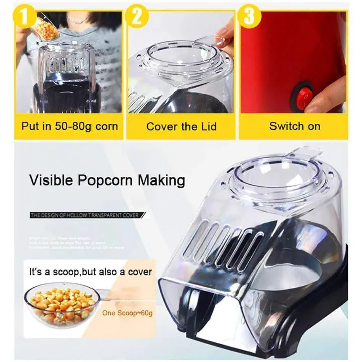 ماكينة صنع الفشار بالهواء الساخن AOKILISS Popcorn Maker ACL-9014 — 5