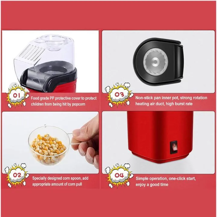 ماكينة صنع الفشار بالهواء الساخن AOKILISS Popcorn Maker ACL-9014 — 4