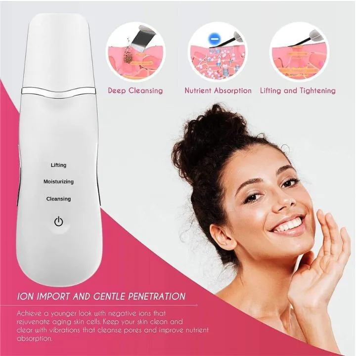 آلة تنظيف البشرة بالموجات فوق الصوتية – جهاز تقشير وتجديد البشرة Shovel Skin Machine / Ultrasonic Skin Scrubber — 2