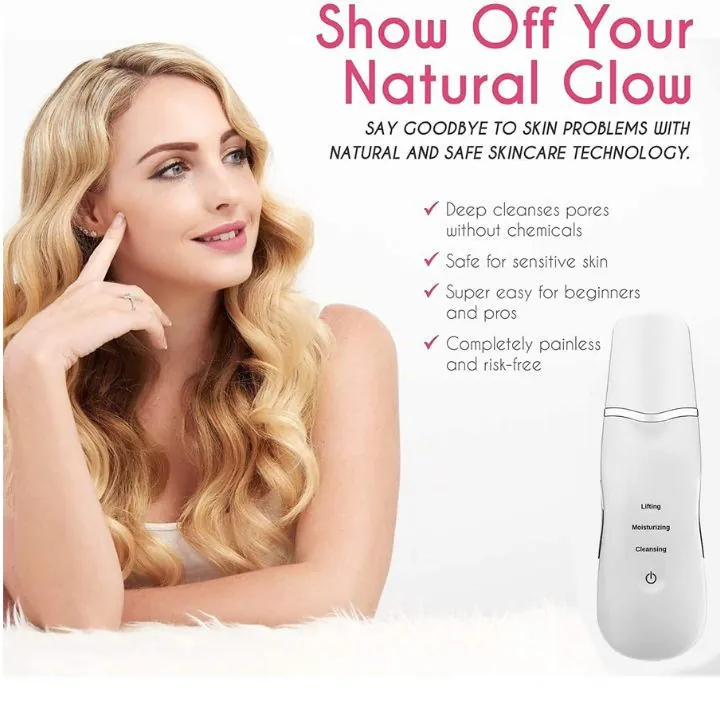 آلة تنظيف البشرة بالموجات فوق الصوتية – جهاز تقشير وتجديد البشرة Shovel Skin Machine / Ultrasonic Skin Scrubber — 3