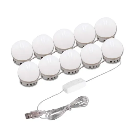 سيت مصابيح للمرآة 10 قطع Vanity Mirror Lights
