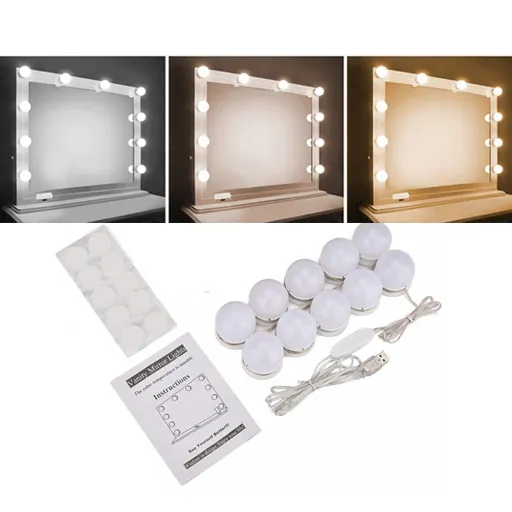 سيت مصابيح للمرآة 10 قطع Vanity Mirror Lights — 2