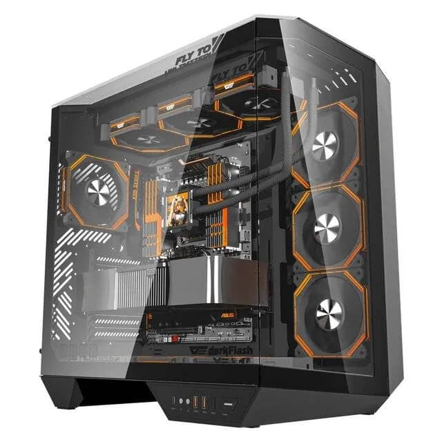 صندوق حاسوب كيس دارك فلاش DY470 (أسود) DarkFlash DY470 Case (Black) — 2