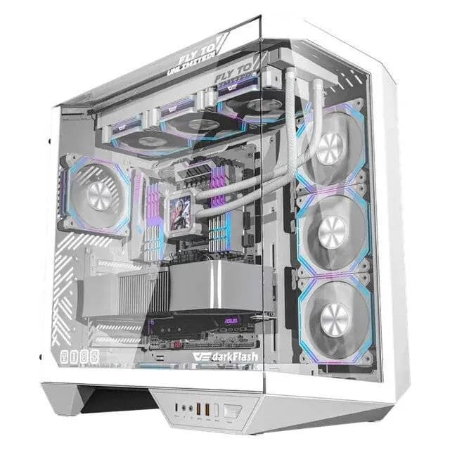 صندوق حاسوب دارك فلاش DY470 (أبيض) DarkFlash DY470 ATX PC Case (White) — 2