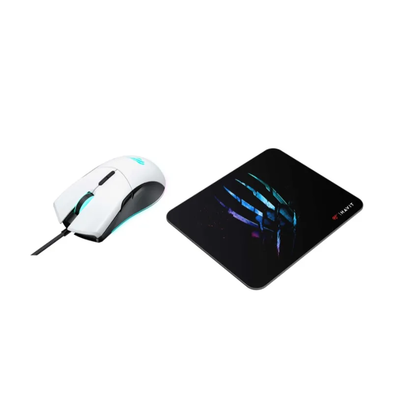 طقم ألعاب من هافيت – ماوس مع باد ماوس بإضاءة RGB HAVIT GAMENOTE MS1037CM-WB Gaming Mouse and Mouse Pad Combo — 3