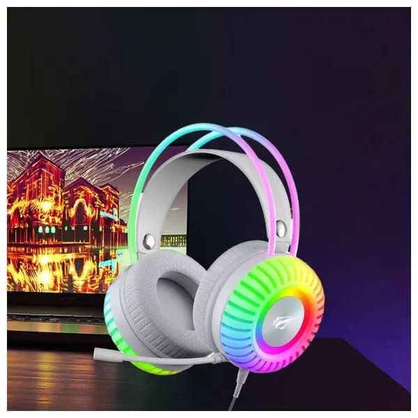 سماعة ألعاب من هافيت بتقنية صوت محيطي 7.1 وإضاءة RGB HAVIT GAMENOTE H2046U USB 7.1 Gaming Headphone — 2