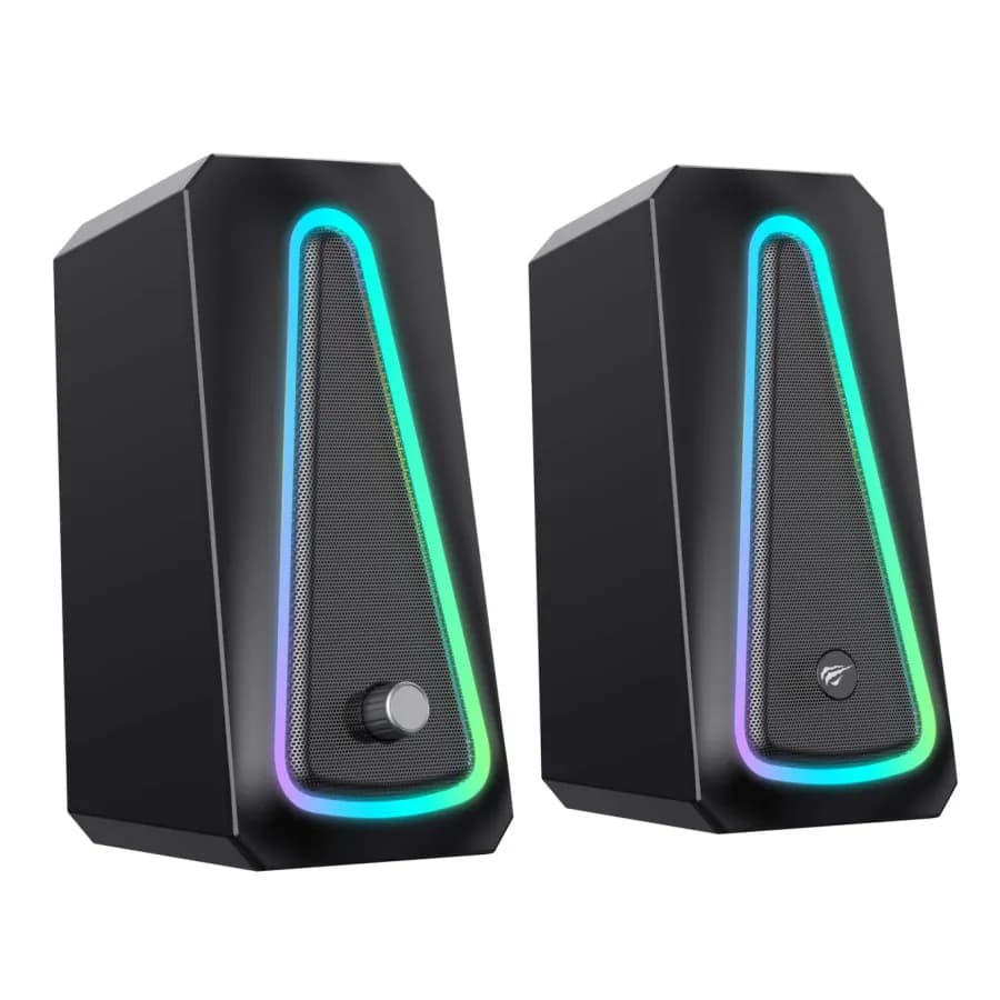 سبيكر هافيت ستيريو للحاسوب – SK208 PRO RGB Light Stereo Computer Speaker — 2