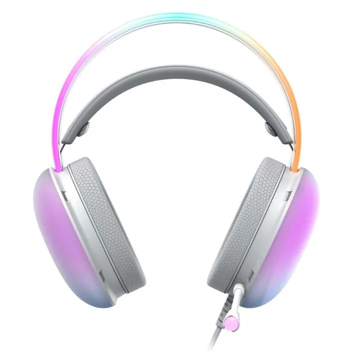 سماعة ألعاب هافيت بإضاءة RGB ومقبس 3.5مم – Havit Gamenote H2037d HAVIT GAMENOTE H2037d 3.5MM Gaming Headphone