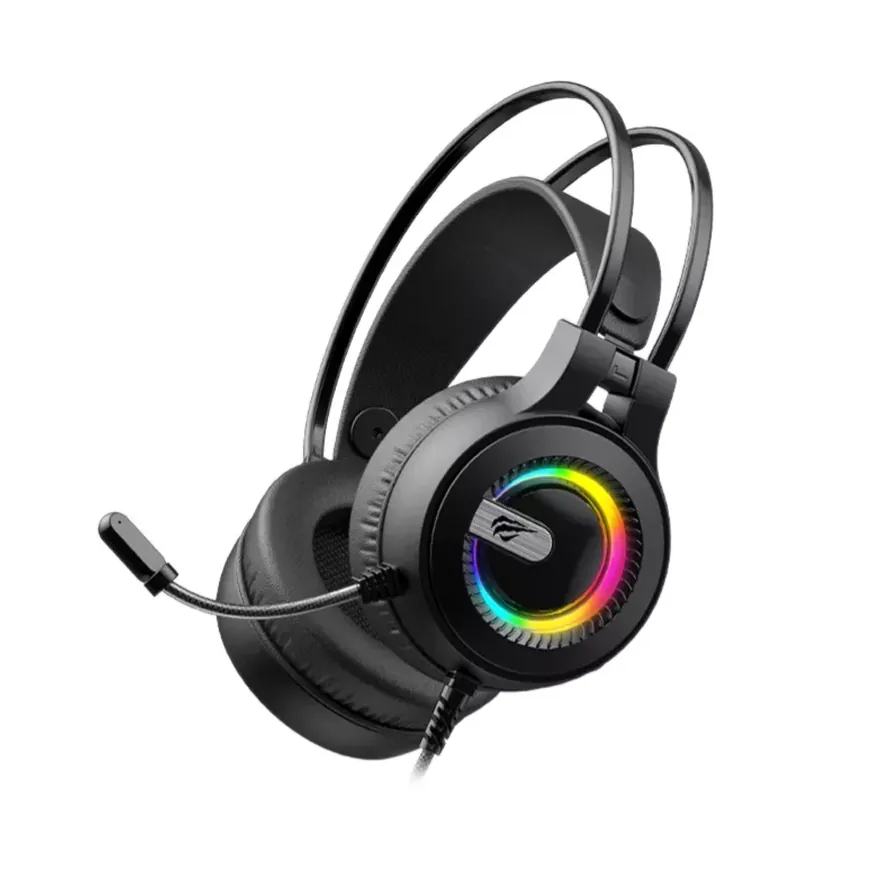 سماعة ألعاب هافيت 3.5مم بإضاءة RGB – Havit Gamenote H2040d HAVIT GAMENOTE H2040d 3.5MM Gaming Headphone — 3