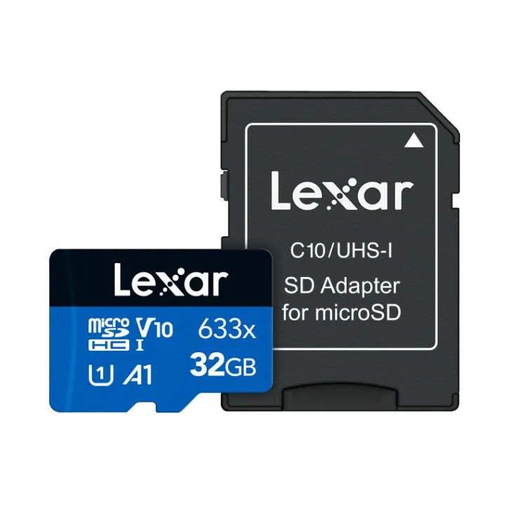 بطاقة ذاكرة ميكرو ‎‎32 جيجا من ليكْسار فئة 633× Lexar High-Performance 633× microSDHC 32 GB UHS-I, Class 10, A1 — 2