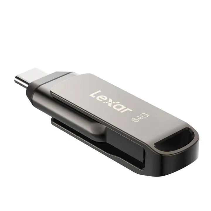 فلاشة ليكسر 64 جيجا بايت مزدوجة المنافذ – موديل D400 Lexar JumpDrive Dual Drive D400 64GB USB 3.2 Gen 1 — 3