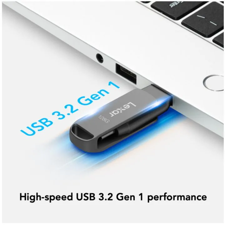 فلاشة ليكسر 128 جيجا بايت مزدوجة المنافذ – موديل D400 Lexar JumpDrive Dual Drive D400 128GB USB 3.2 Gen 1