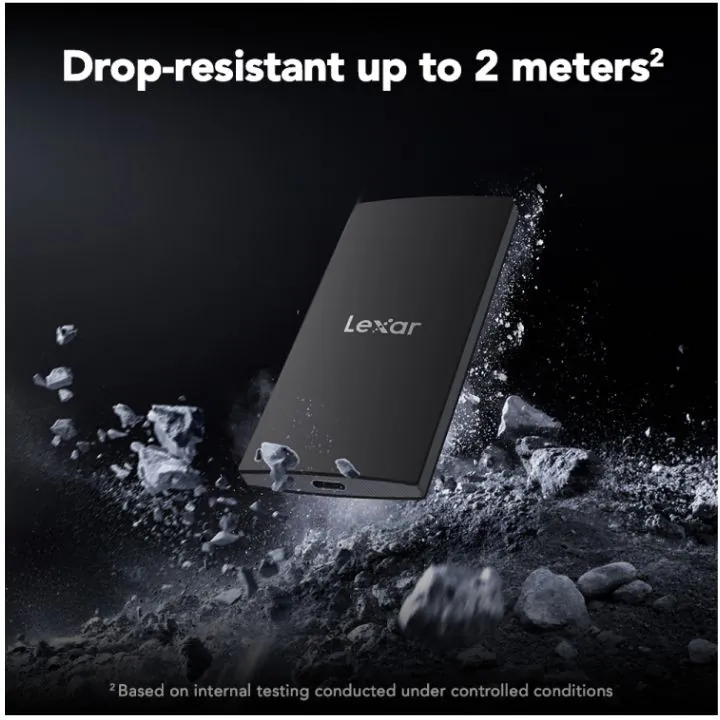 هارد خارجي ليكسر SL300 محمول USB 3.2 Type-C سعة 2 تيرة Lexar SL300 Portable External Hard Drive USB 3.2 Type-C 2TB SSD — 2