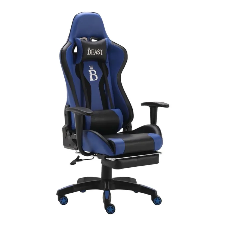 كرسي ألعاب بيست SD-205A-B أزرق وأسود BEAST Gaming Chair SD-205A-B Blue Black — 3