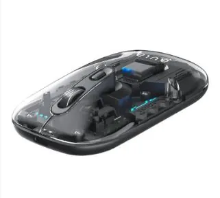 ماوس لاسلكي شفاف للألعاب والكمبيوتر بتقنية البلوتوث  AULA AM210 Wireless 2.4 - Bluetooth Transparent Mouse — 3