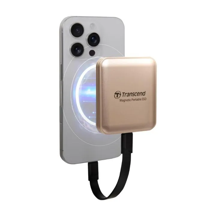 هارد خارجي مغناطيسي ترانسيند 1 تيرابايت MagSafe Transcend 1TB Magnetic Portable SSD ESD420