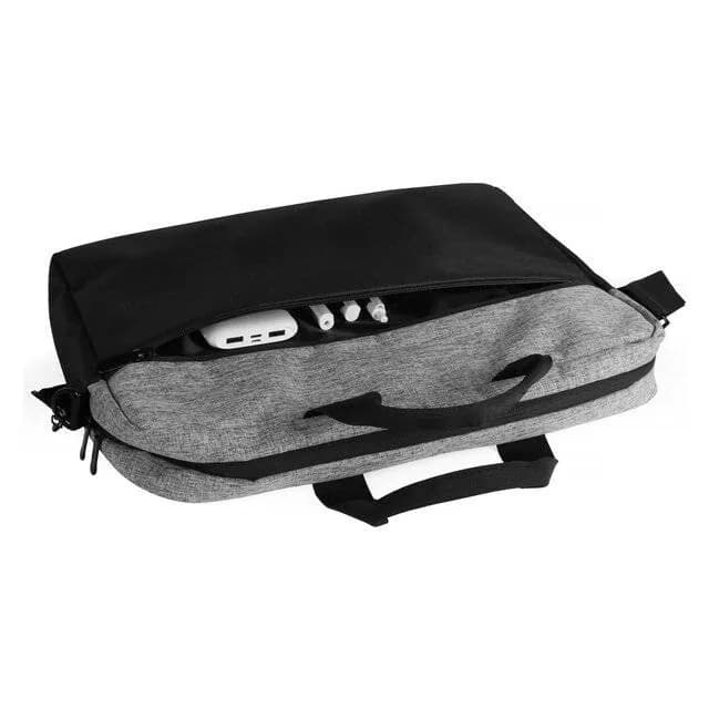حقيبة لابتوب بلونين أنيقة للرجال والنساء (أسود × رمادي) 15.6 Two-Colors MIX Laptop Bag (Black &amp; Grey) — 2