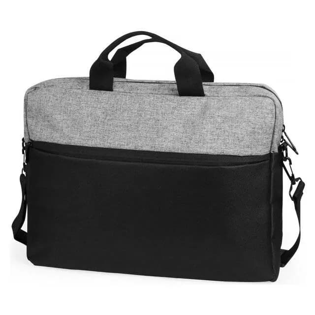 حقيبة لابتوب بلونين أنيقة للرجال والنساء (أسود × رمادي) 15.6 Two-Colors MIX Laptop Bag (Black &amp; Grey) — 3