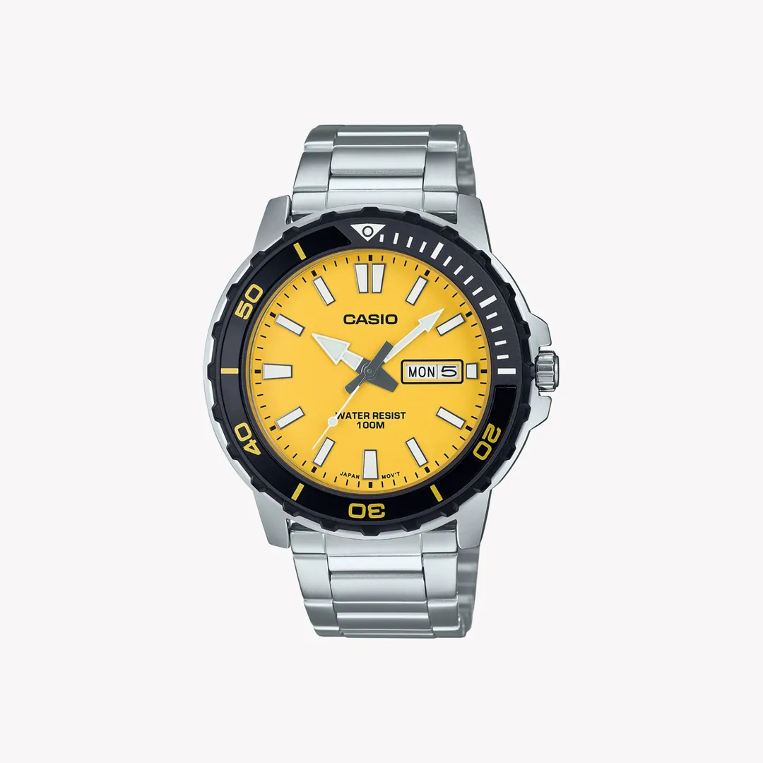 ساعة كاسيو رجالية MTD-125D-9AVDF ستانلس ستيل