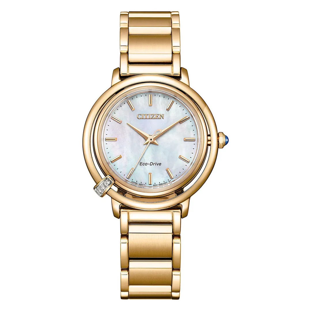 ساعة سيتيزن نسائية L ARCLY EM1093-61D بحركة Eco-Drive