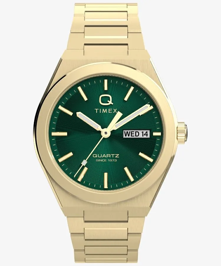 ساعة تايمكس Q Continental كونتيننتال بحزام ستانلس ستيل 39mm - TW2Y35100
