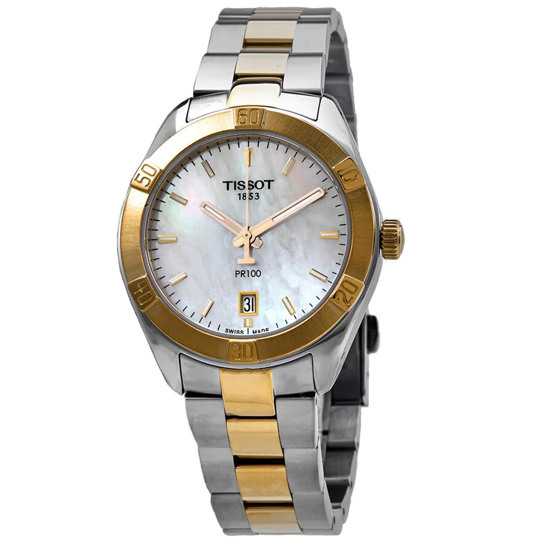 ساعة تيسوت PR 100 Sport Chic نسائية 36 ملم T101.910.22.111.00