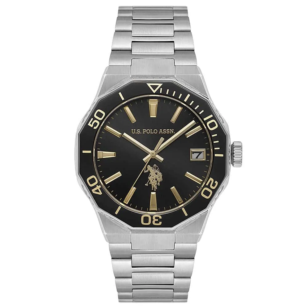 ساعة يو إس بولو أسن USPA1120-07 رجالية أنالوج ستانلس ستيل 41mm