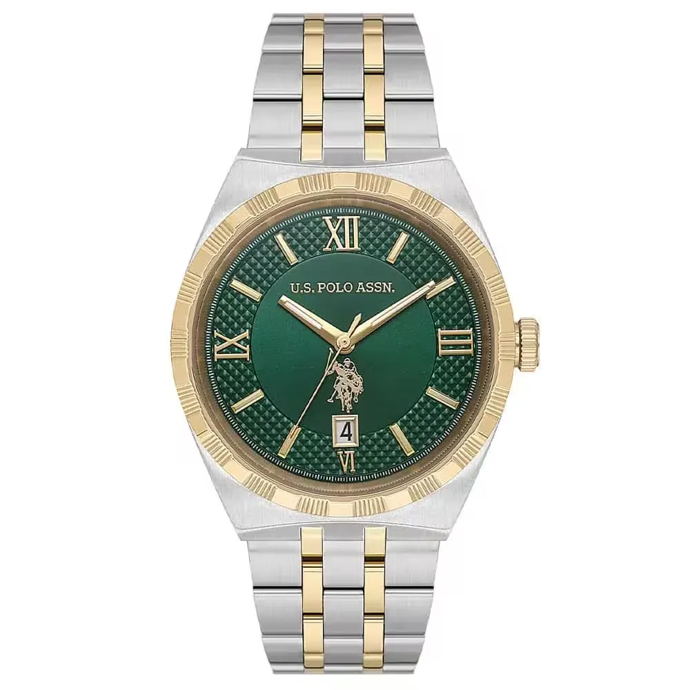 ساعة يد رجالية يو إس بولو أسن USPA1129-05 انالوج 40 ملم ستانلس ستيل
