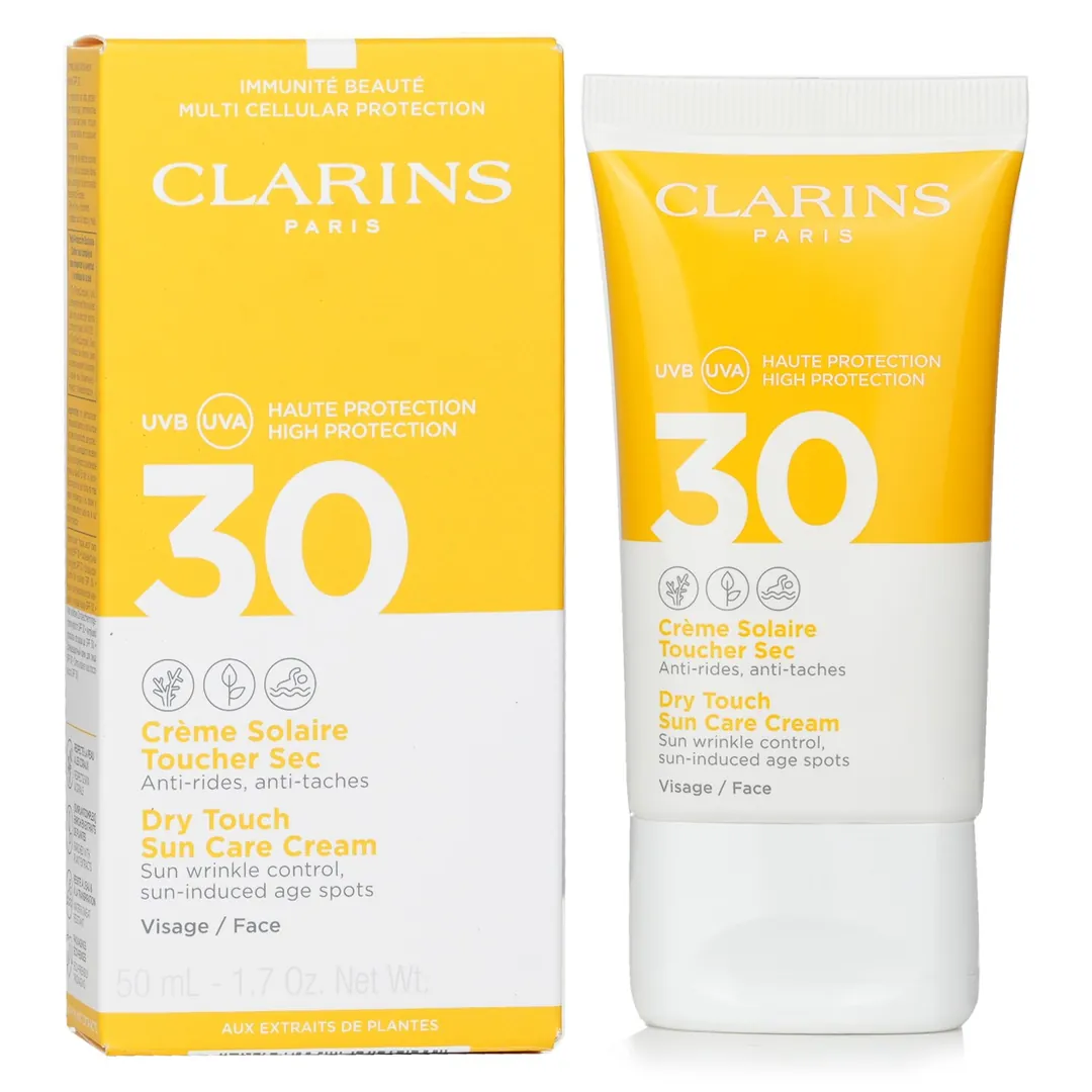 كلارينس واقي شمس دراي تاتش للوجه SPF 30 - 50 مل