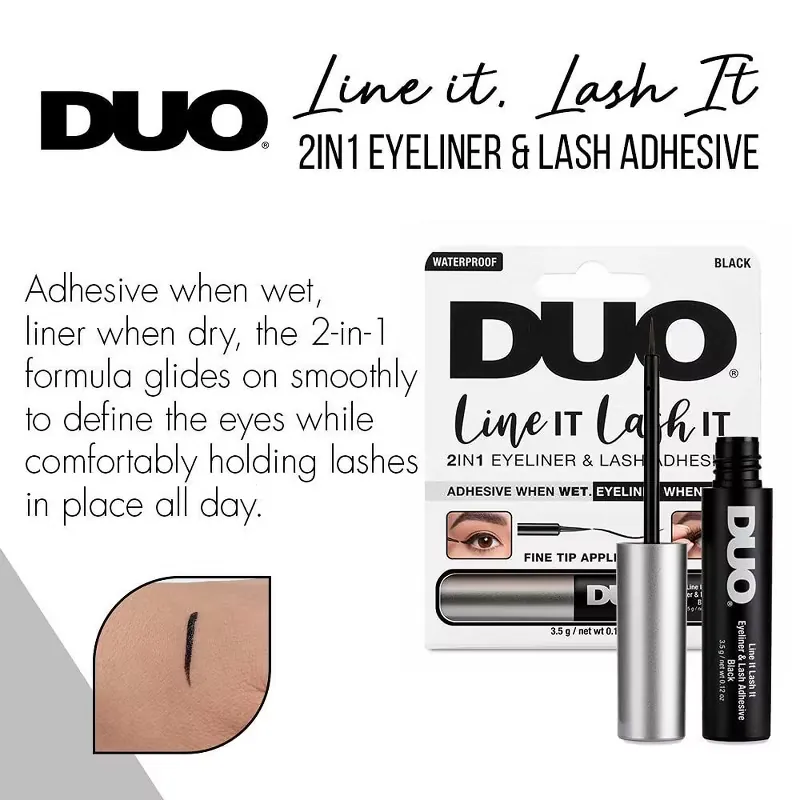 DUO لاينر أسود Line It مقاس 0.12 أونصة