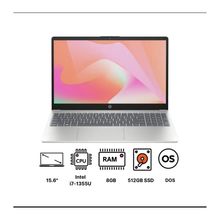 لابتوب HP 15-fd558 | i7-1355U | 8GB RAM | 512GB SSD | 15.6”