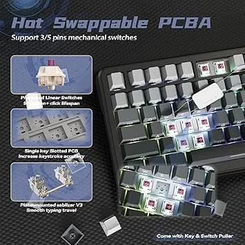 ATTACK SHARK KEYBOARD X85 PRO BLACK — 4
