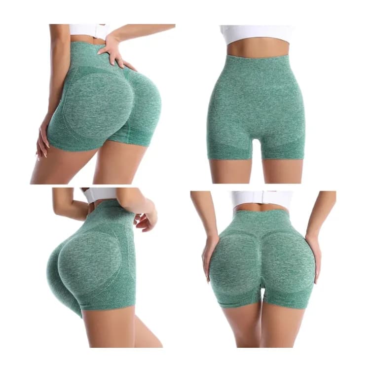 شورت نسائي رياضي عالي الخصر لرفع وتكبير الأرداف وشد البطن Sicoozoe Women’s High Waist Booty Lifting Shorts — 3