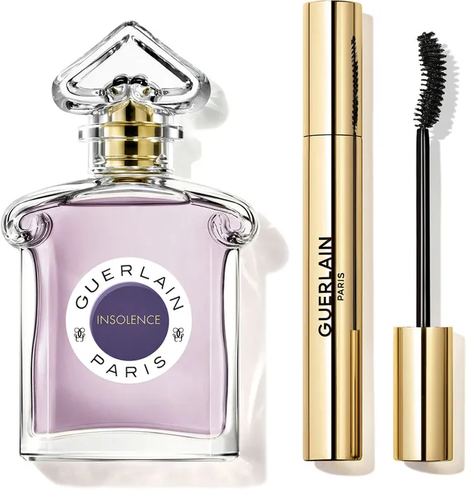 طقم غيرلان Insolence أو دو بارفان 75 مل + ماسكارا Noir G