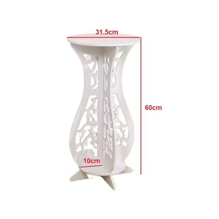 طاولة ديكور بيضاء بتصميم زخرفي عصري Modern White Decorative Table — 3