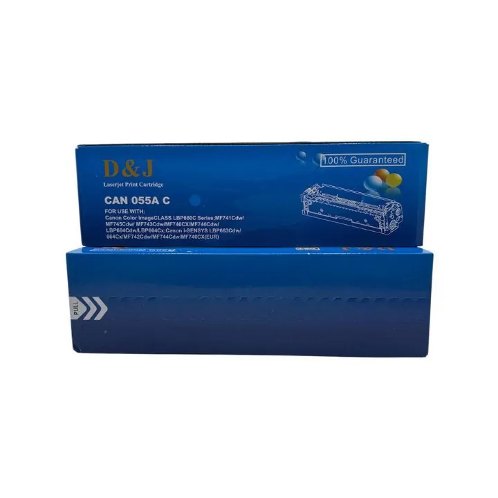 سيت كارتج حبر ليزر ملون D&J متوافق مع Canon – موديل CAN 055A D&J LaserJet Color Toner Cartridge Set – Compatible with Canon (CAN 055A)